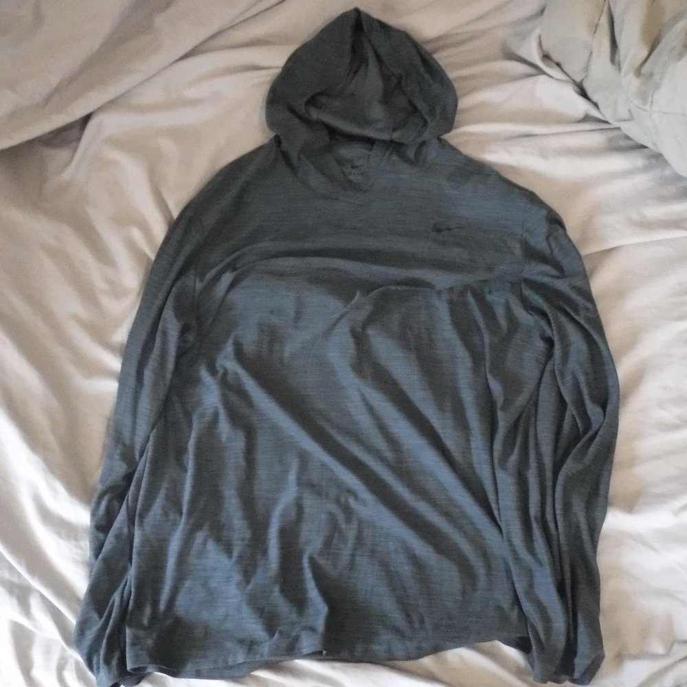 Nike Dri Fit Size XL Mens Hoodie Green